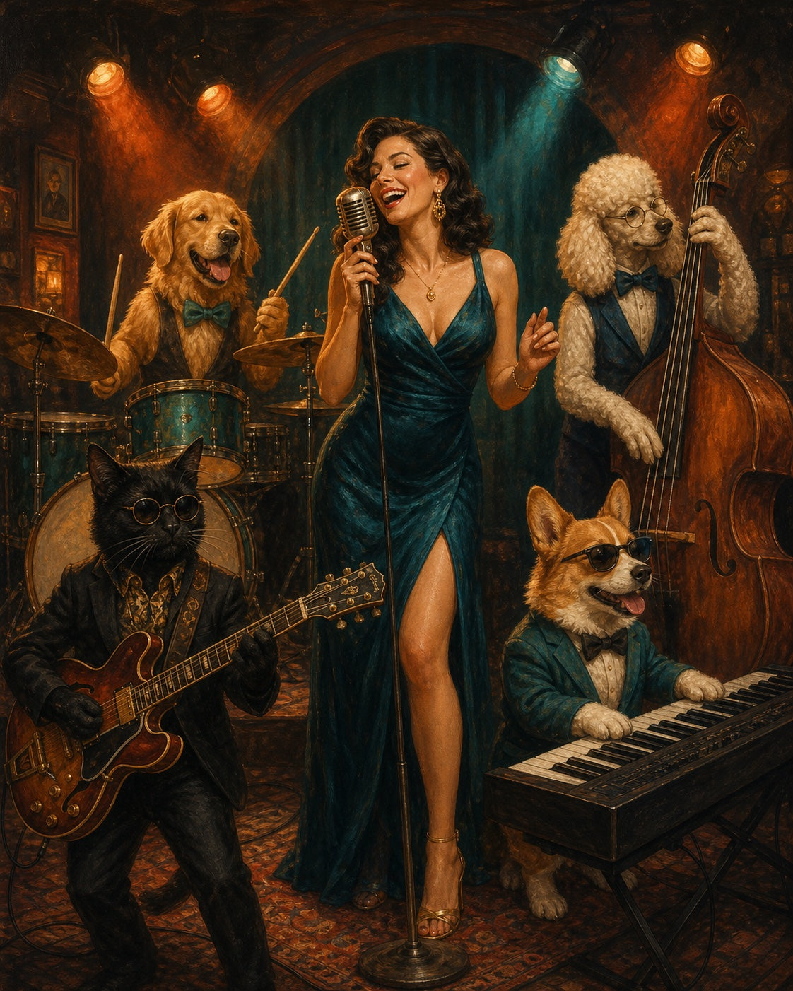 The House Band custom pet portrait