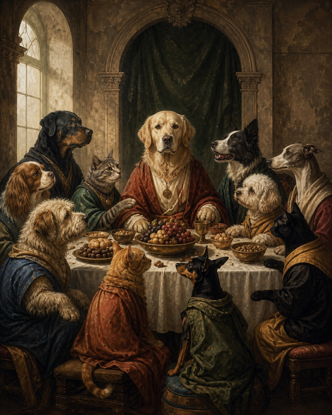 The Last Treat custom pet portrait