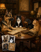 Great Pet Council custom multi-pet portrait from separate photos
